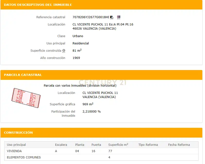 Flat for sale in CL VICENTE PUCHOL 11 VALENCIA (VALENCIA), 11, El Castellar i l'Oliverar