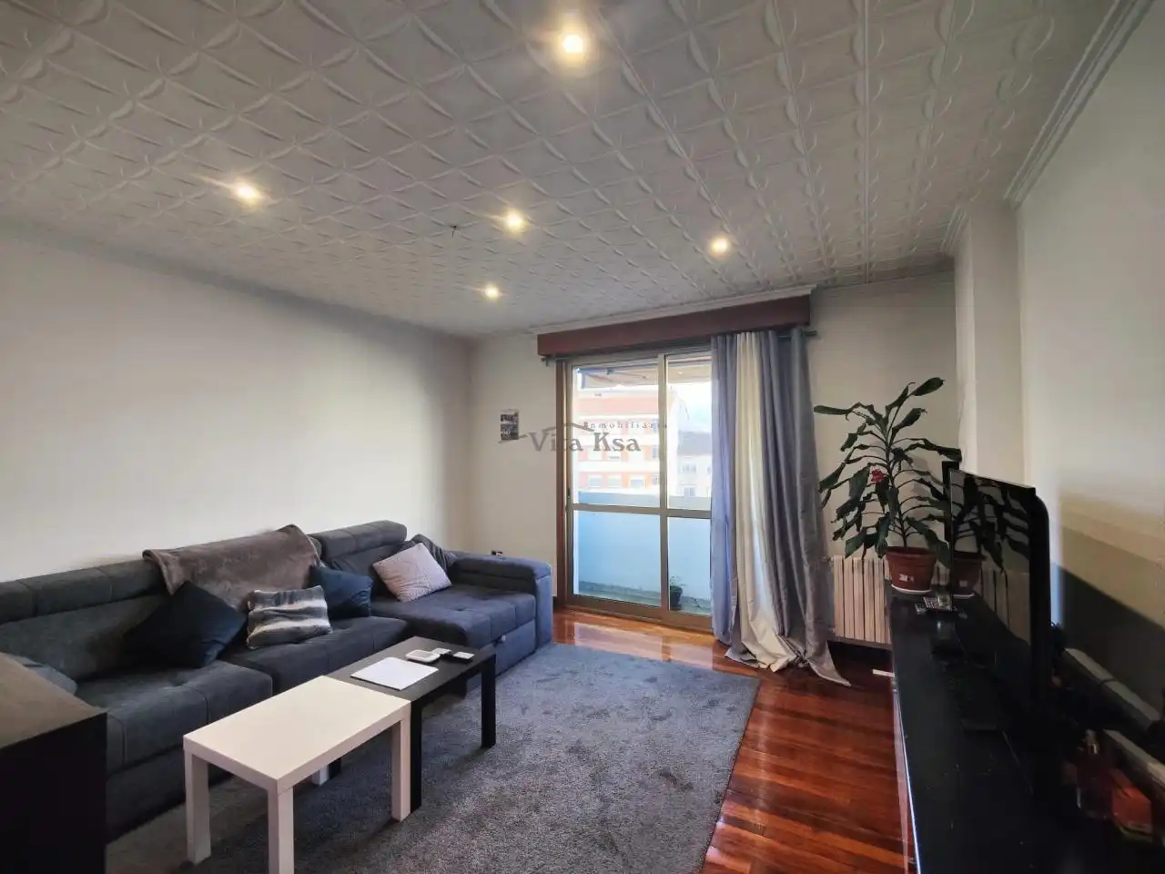 Living room of Flat for sale in Ourense Capital   with Heating, Storage room and Balcony