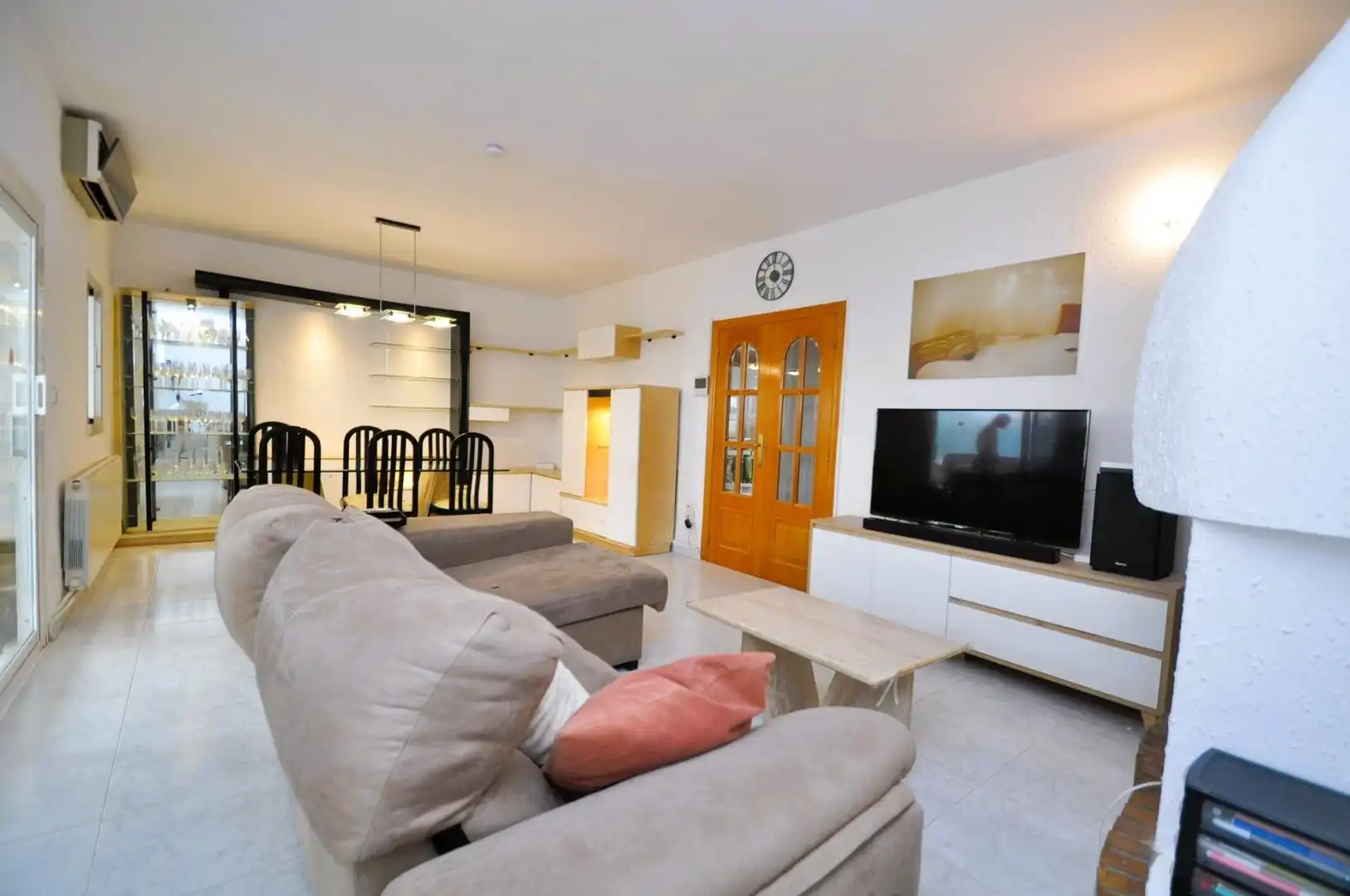 Wohnzimmer von Haus oder Chalet zum Verkauf in La Ràpita mit Privatgarten, Terrasse und Schwimmbad