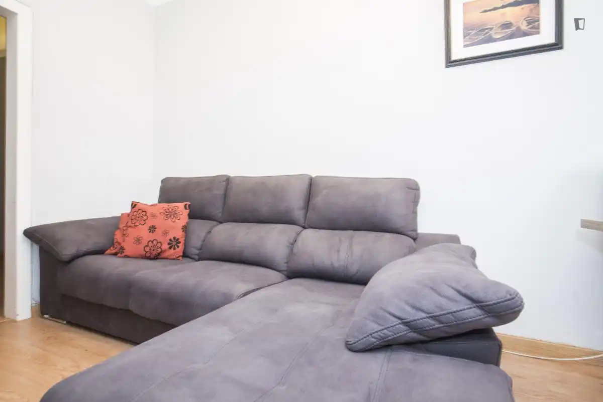 Sala de estar de Apartamento para compartir en Barcelona con Amueblado, Horno y Lavadora