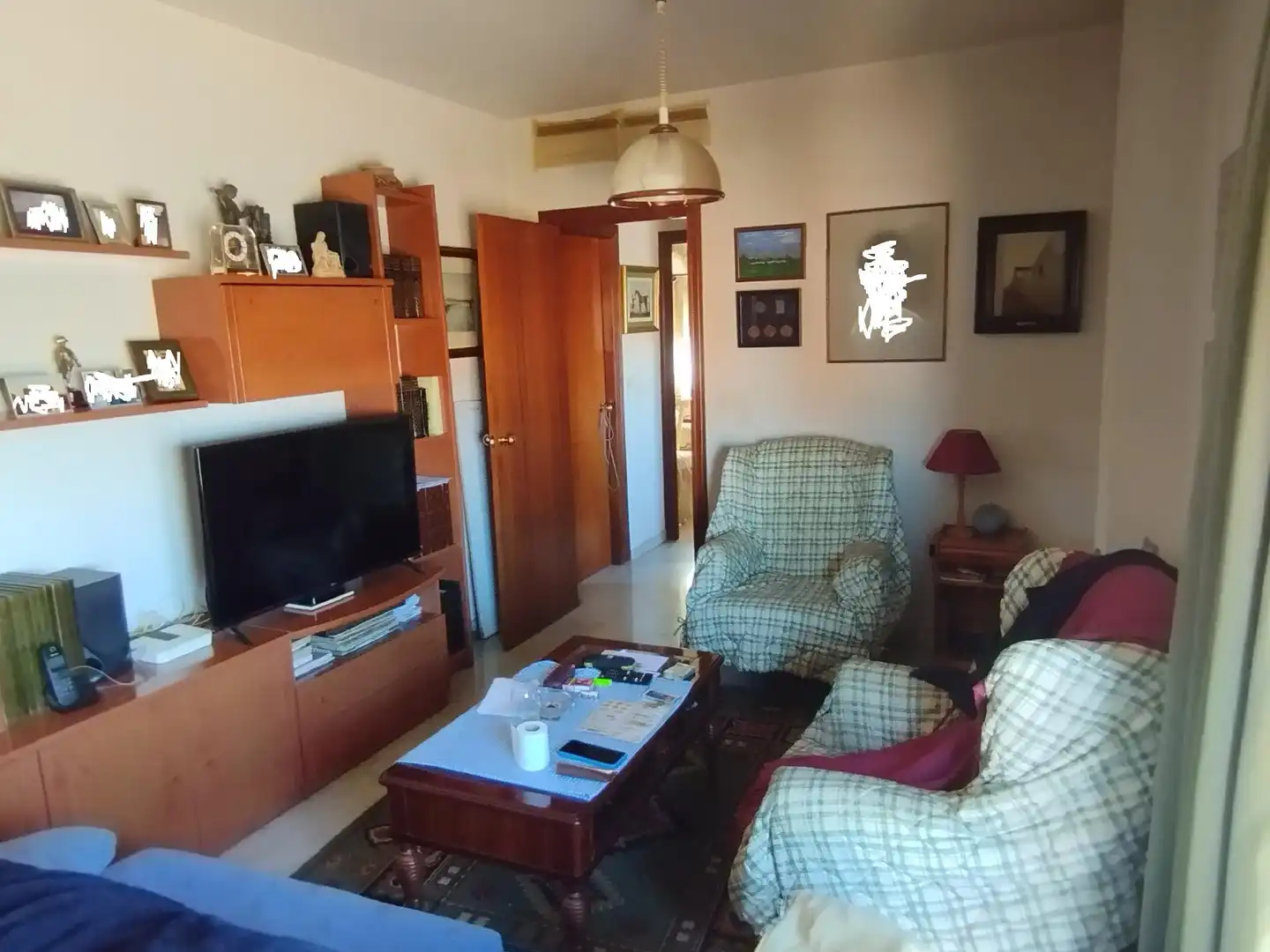 Sala de estar de Piso en venta en Mairena del Aljarafe con Aire acondicionado y Balcón