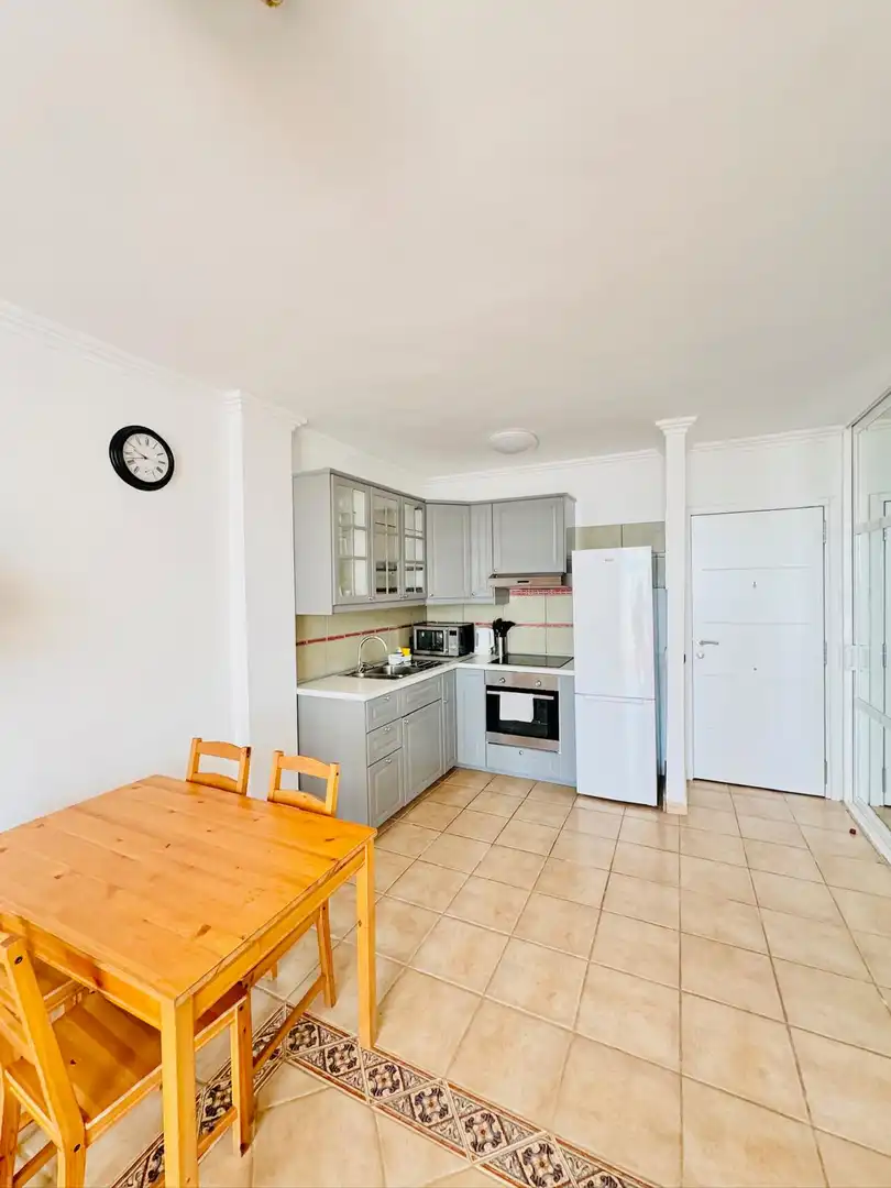 Kitchen of Flat for sale in Adeje  with Swimming Pool, Furnished and Balcony