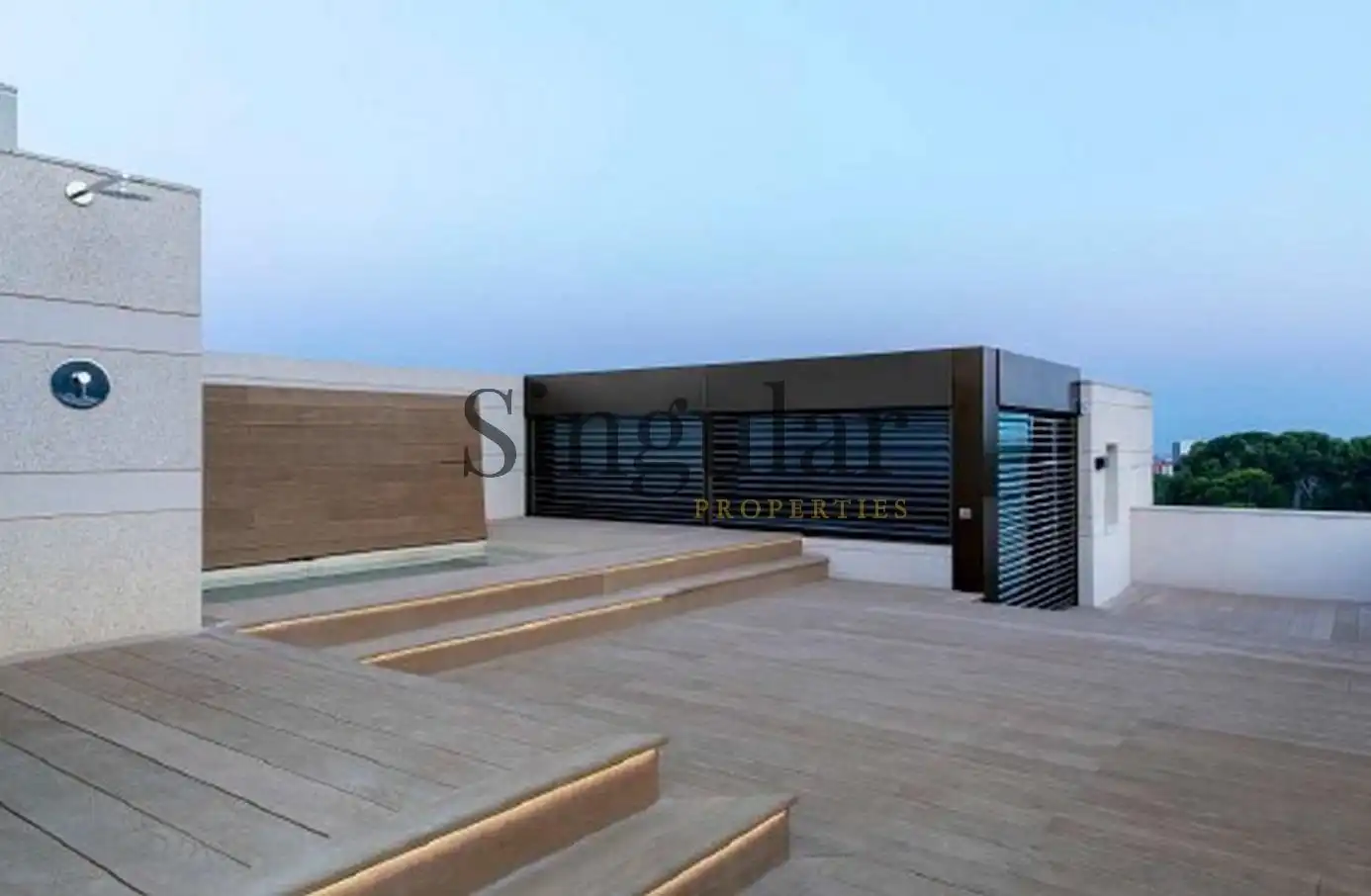 Terraza de Ático de alquiler en Barcelona con Calefacción, Jardín privado y Parquet