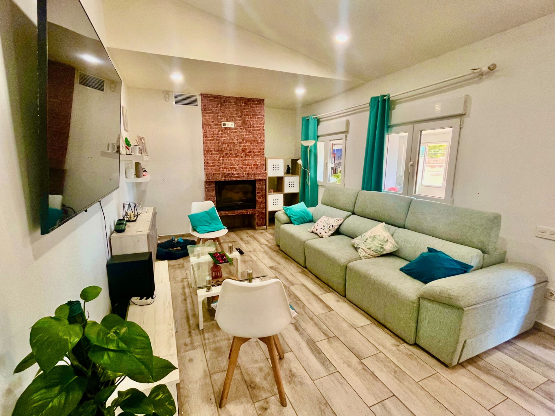 Living room of Country house for sale in Albatàrrec  with Air Conditioner, Heating and Private garden