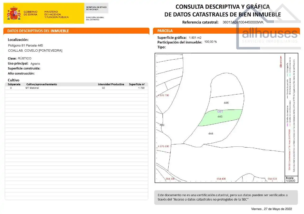 Rural land for sale in Covelo, imagen 3