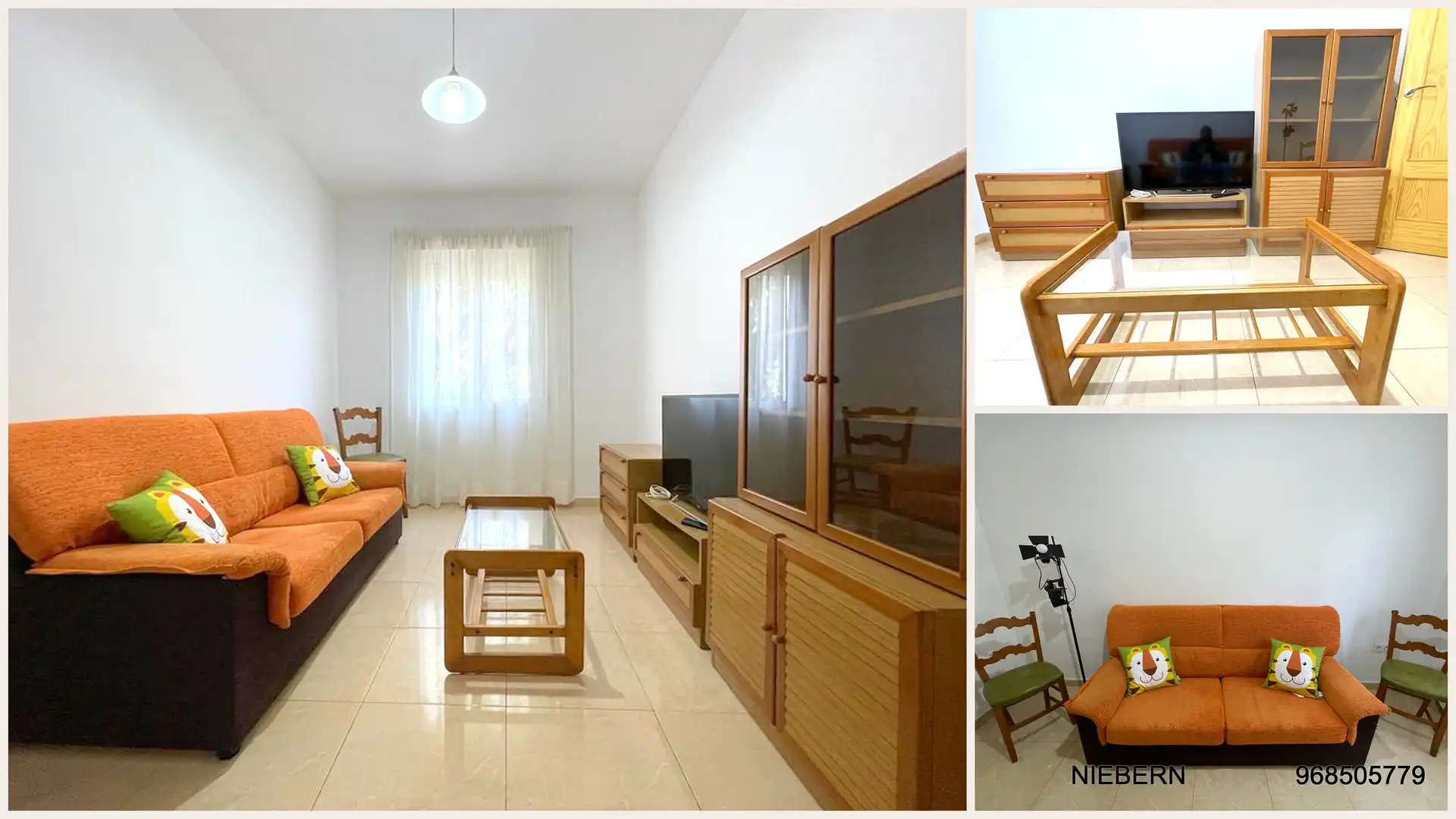 Living room of Flat for rent in Cartagena  with Furnished, Oven and Washing machine