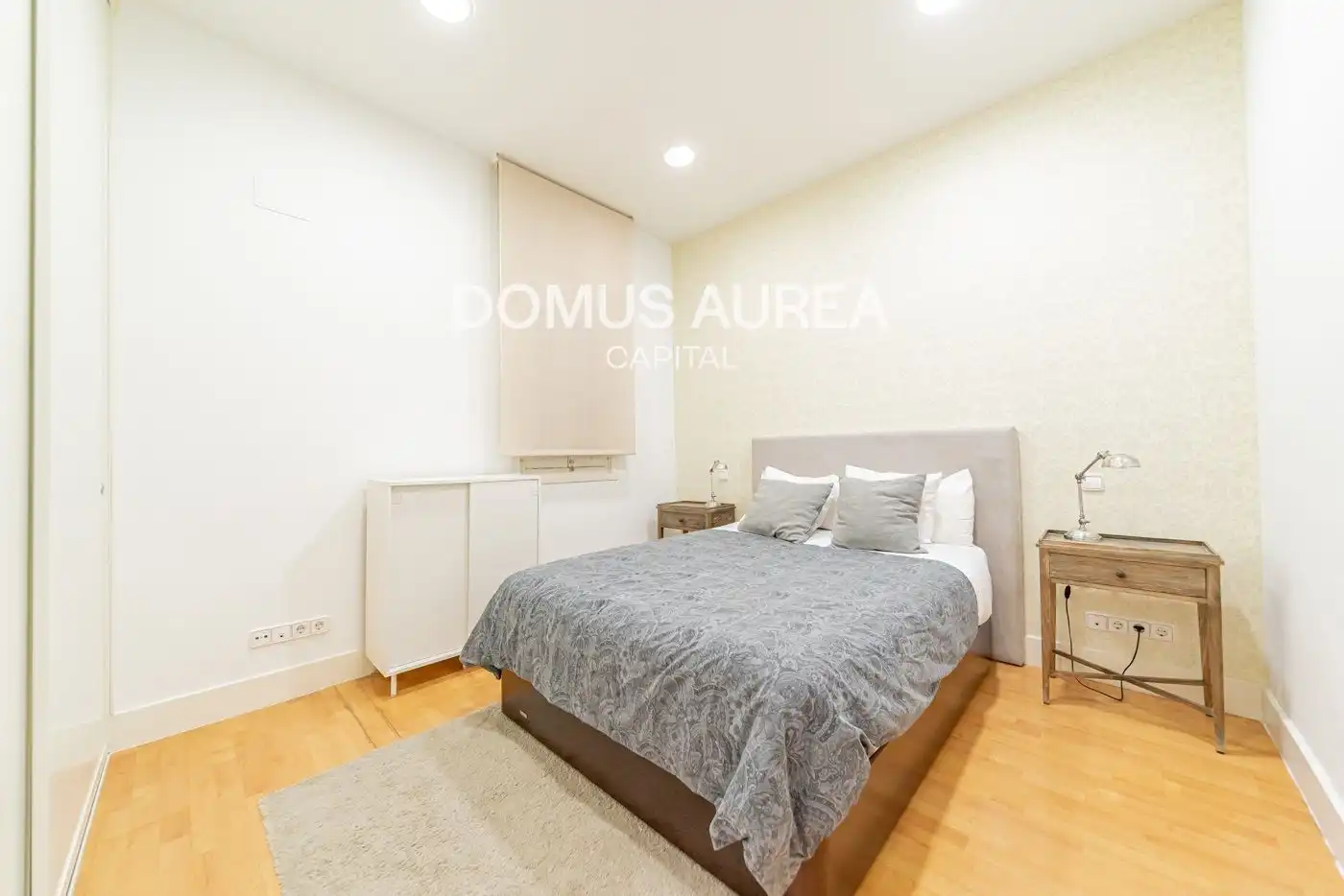 Schlafzimmer von Wohnung zur Miete in Madrid mit Klimaanlage, Heizung und Terrasse