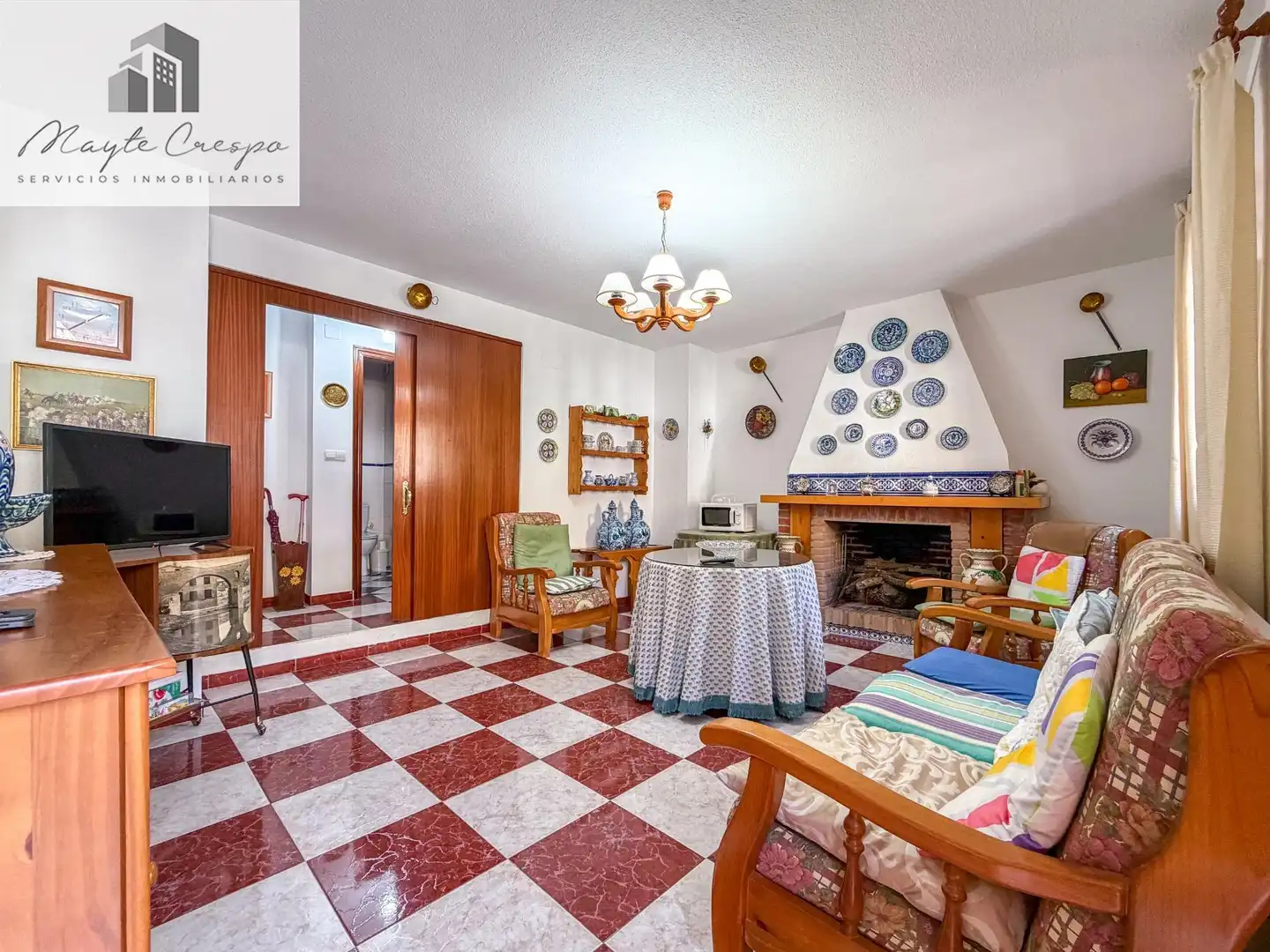 Living room of Houses for sale in Pinos Genil  with Heating, Private garden and Terrace