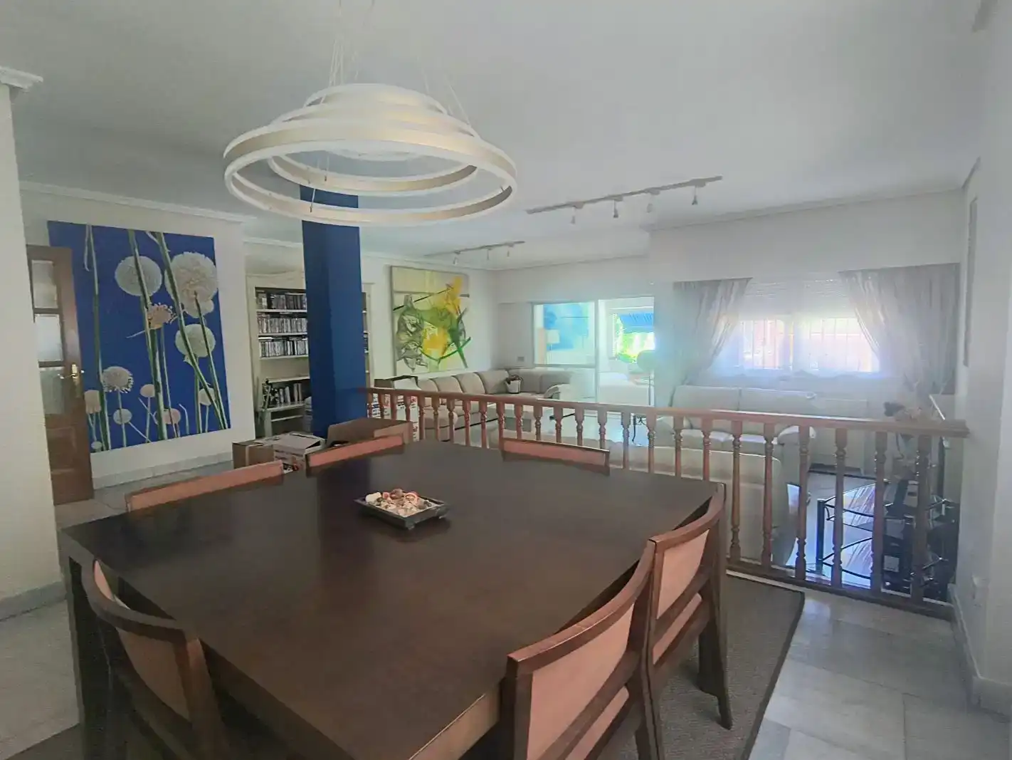 Esszimmer von Wohnung zur Miete in Pozuelo de Alarcón mit Klimaanlage, Privatgarten und Parkett