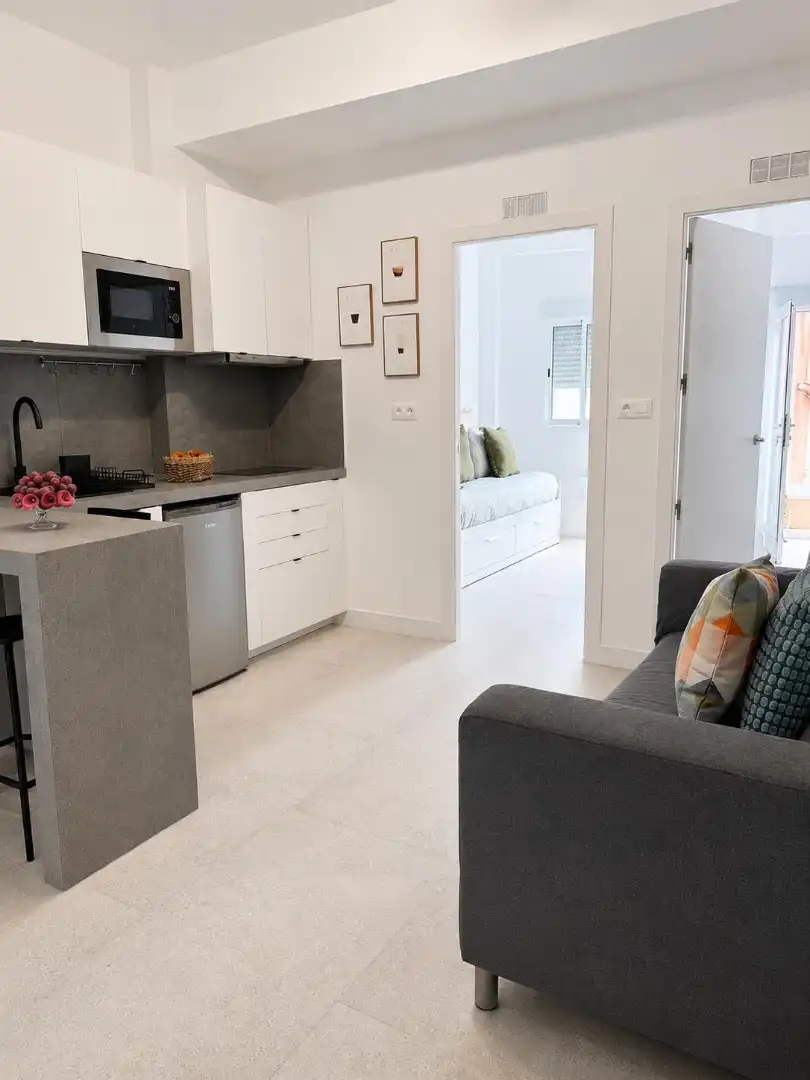 Kitchen of Apartments for rent in Santa Cruz de Tenerife  with Furnished, Oven and TV