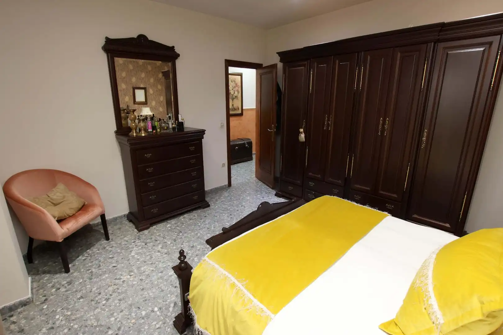 Bedroom of Flat for sale in Montijo  with Air Conditioner, Terrace and Balcony