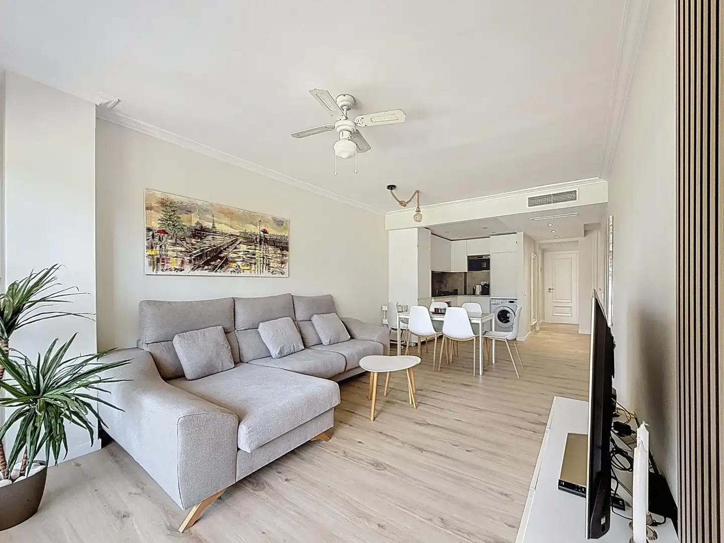 Sala de estar de Apartamento en venta en Mijas con Aire acondicionado, Calefacción y Jardín privado