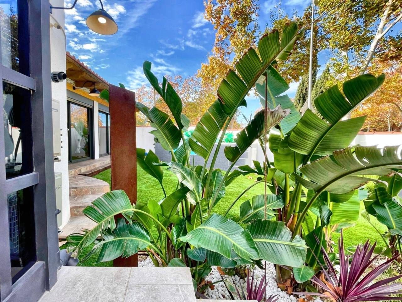 Garden of Single-family semi-detached for sale in Cerdanyola del Vallès  with Air Conditioner, Heating and Private garden