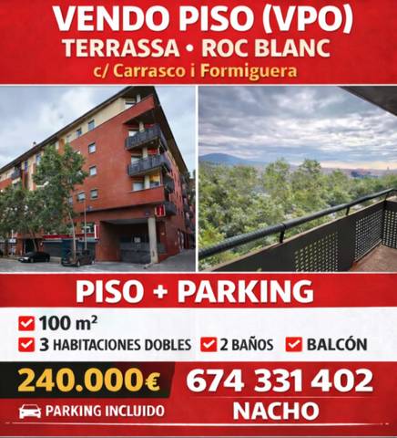 Piso en Venta en Carrer de Carrasco i Formiguera en Roc Blanc
