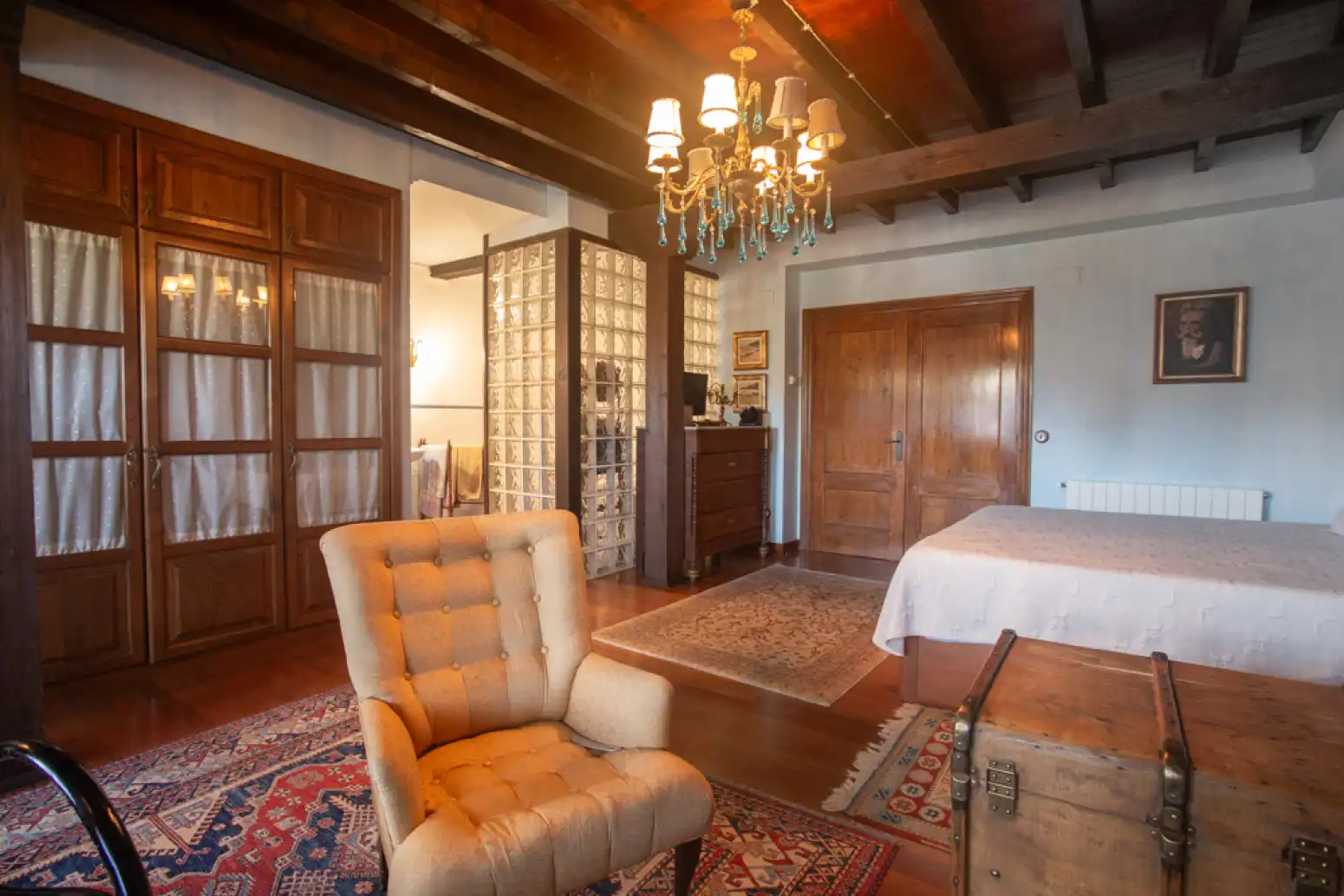 Schlafzimmer von Einfamilien-Reihenhaus zum Verkauf in Ruente mit Heizung, Terrasse und Balkon