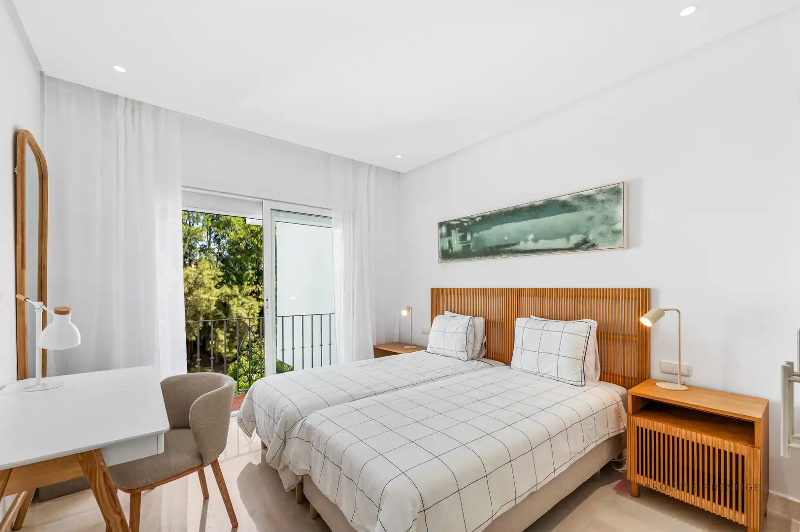 Bedroom of Attic for rent in Estepona  with Air Conditioner, Terrace and Swimming Pool