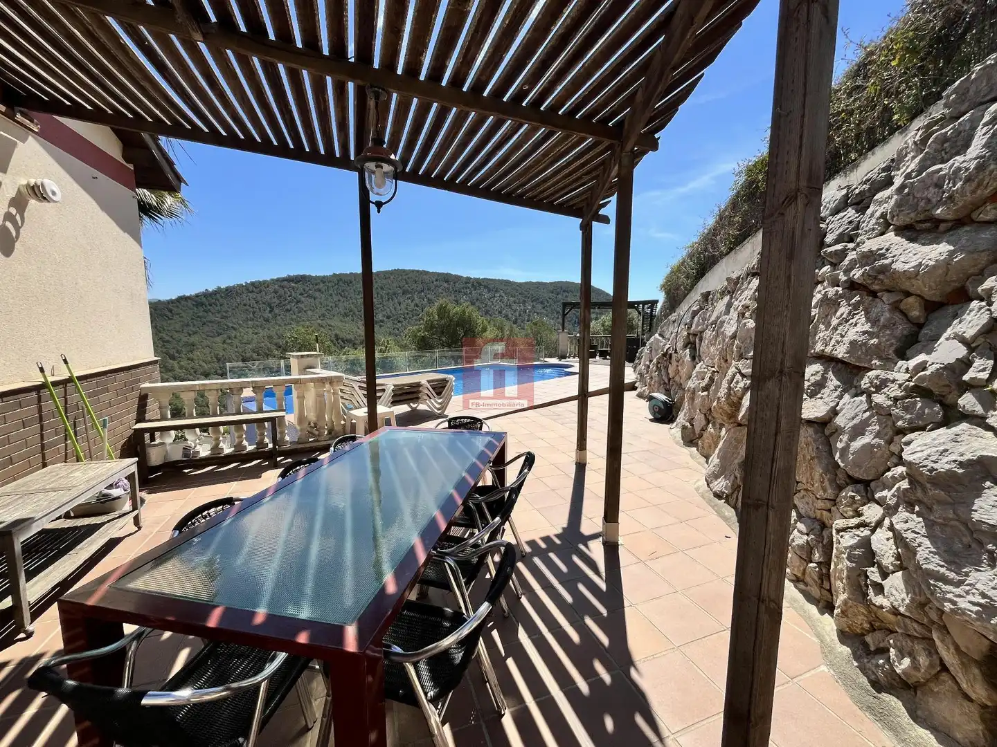 Terrasse von Haus oder Chalet zum Verkauf in Olivella mit Terrasse, Abstellraum und Schwimmbad