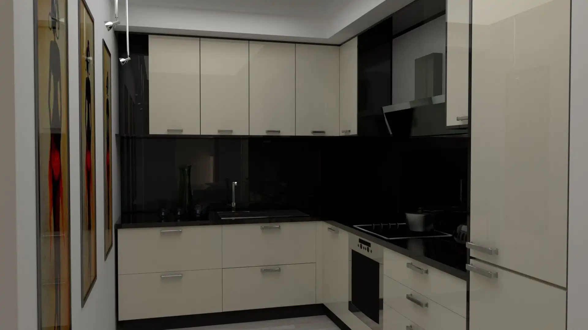 Cocina de Apartamento en venta en Finestrat con Piscina comunitaria
