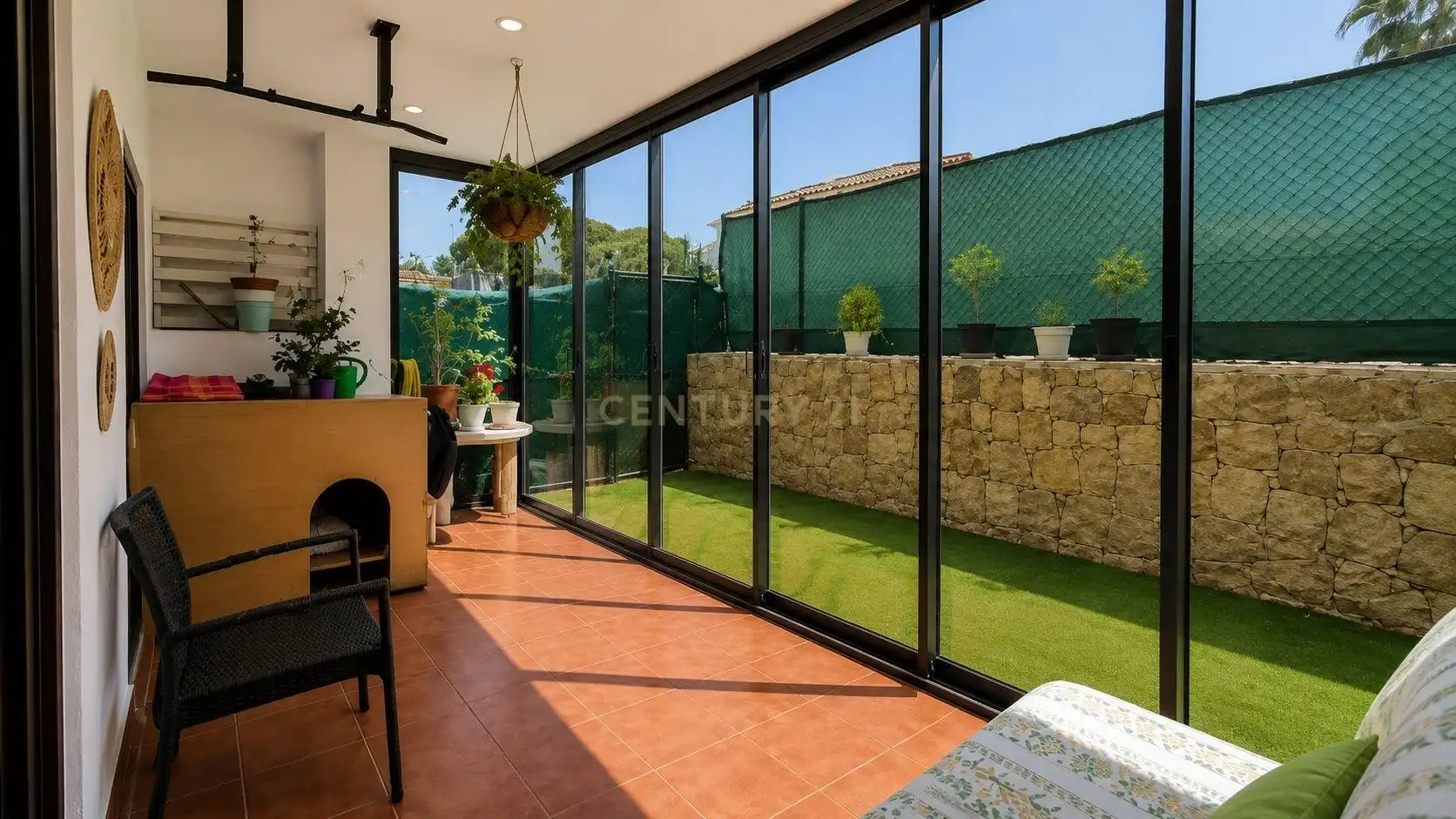 Terraza de Apartamento en venta en Mijas con Jardín privado, Trastero y Piscina comunitaria