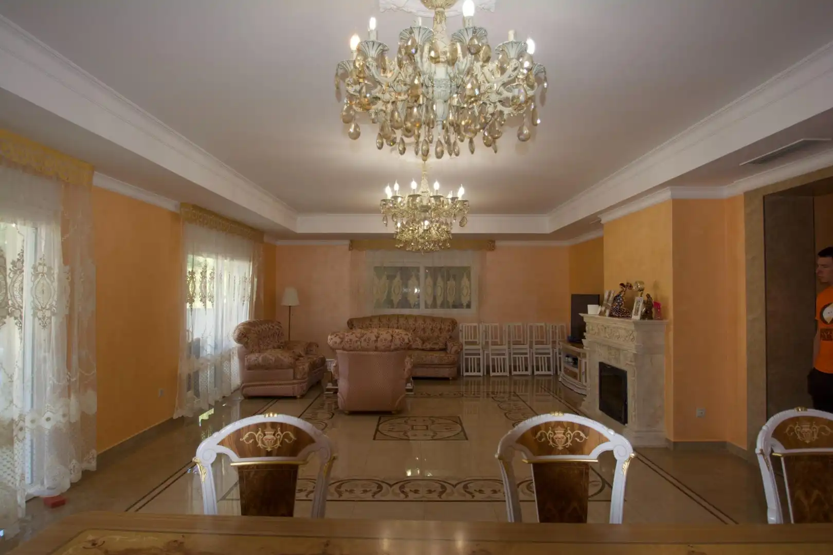 Wohnzimmer von Haus oder Chalet zum Verkauf in Orihuela mit Klimaanlage, Heizung und Privatgarten