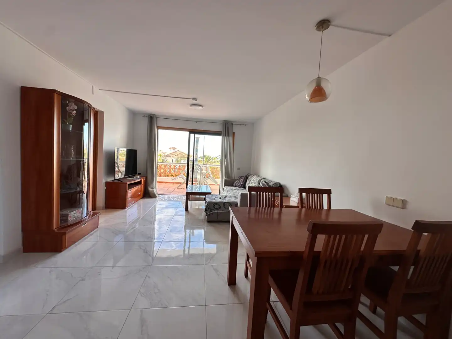 Sala d'estar de Pis de lloguer en San Miguel de Abona amb Terrassa, Moblat i Rentadora