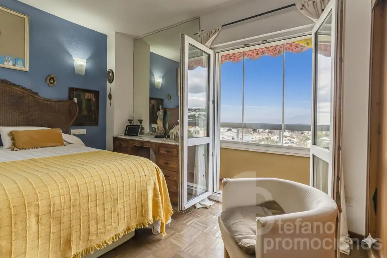 Bedroom of Flat for sale in Málaga  with Parquet flooring, Terrace and Storage room