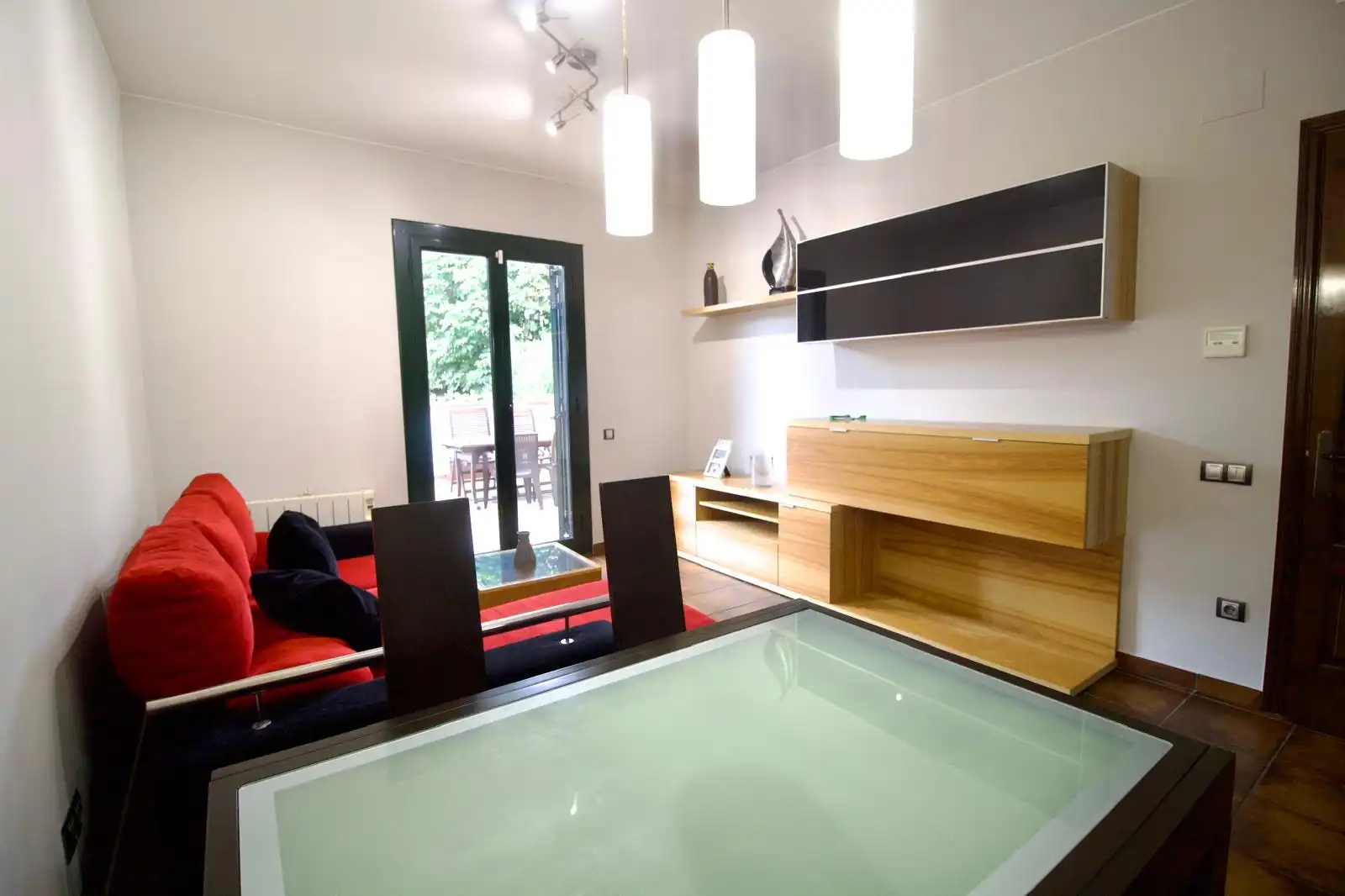 Wohnzimmer von Erdgeschoss zum Verkauf in Vilalba Sasserra mit Klimaanlage, Heizung und Terrasse