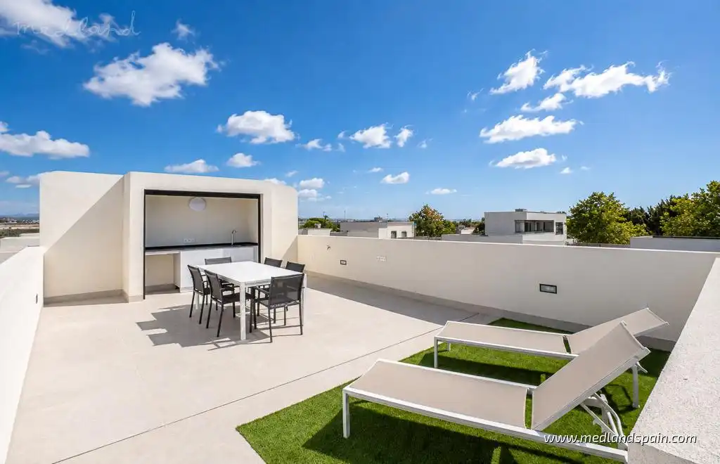 Terrace of Houses for sale in Torre-Pacheco  with Private garden, Terrace and Swimming Pool