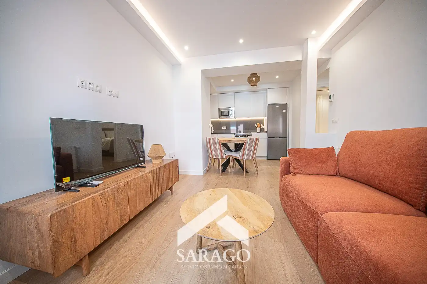 Sala de estar de Piso de alquiler en Madrid con Aire acondicionado, Calefacción y Amueblado