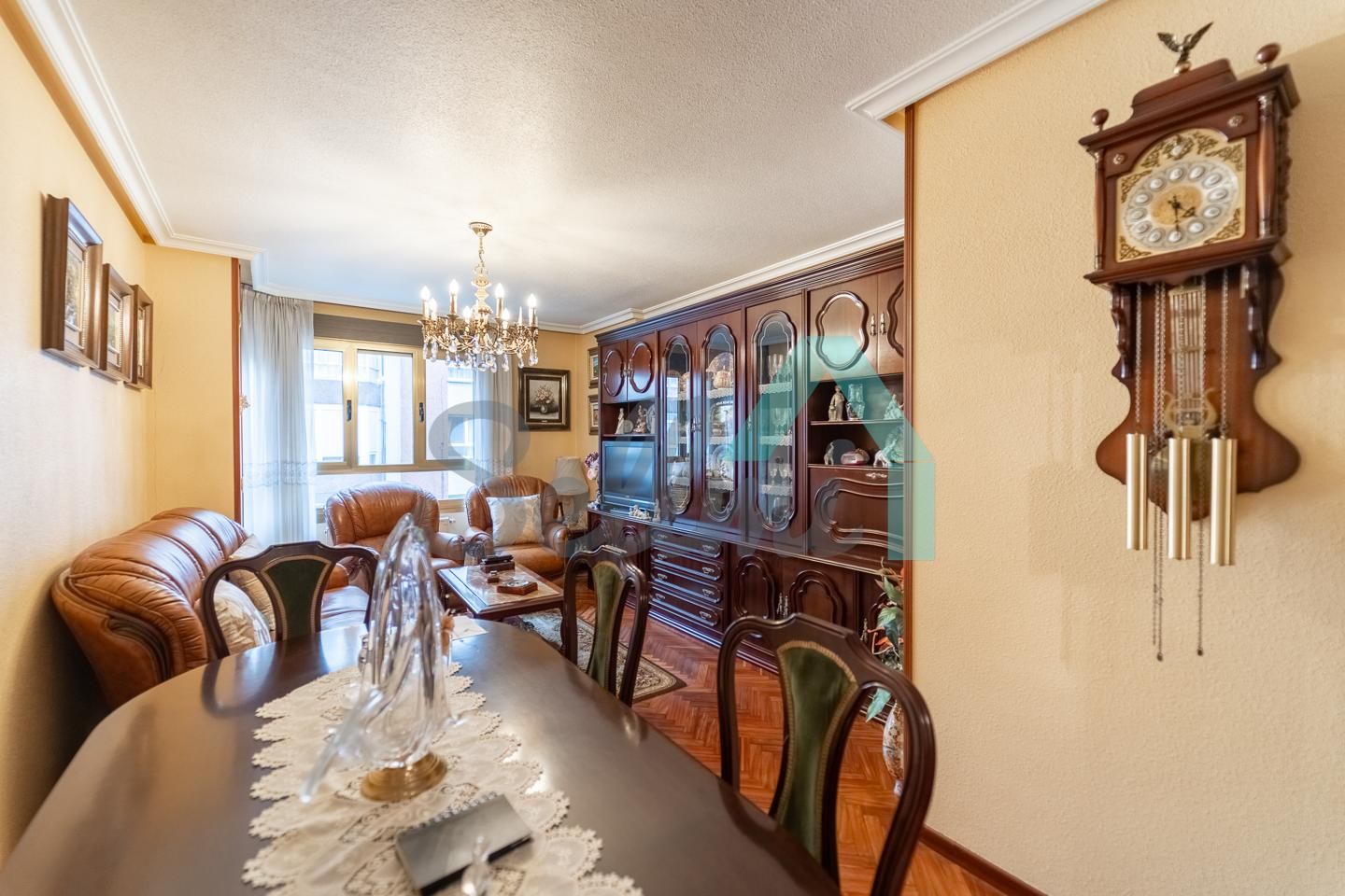 Dining room of Flat for sale in Gijón   with Heating, Parquet flooring and Storage room