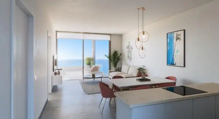 Sala d'estar de Apartament de lloguer en Marbella amb Aire condicionat, Calefacció i Jardí privat