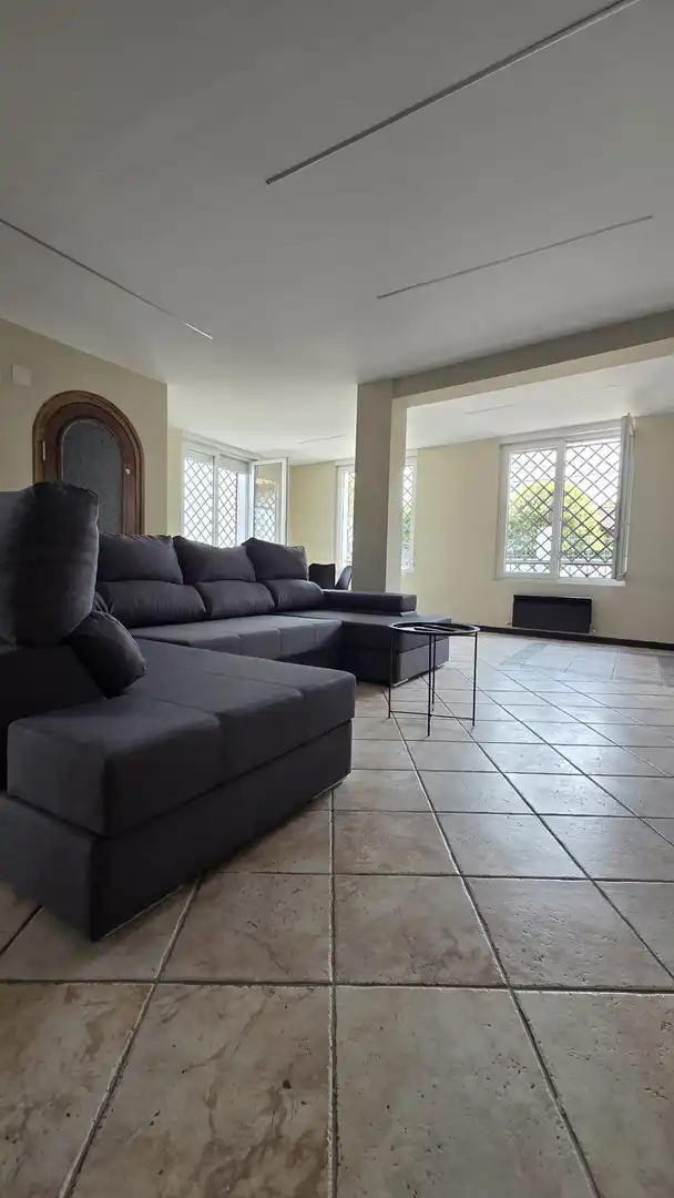 Living room of Houses for rent in Gijón   with Heating, Private garden and Furnished