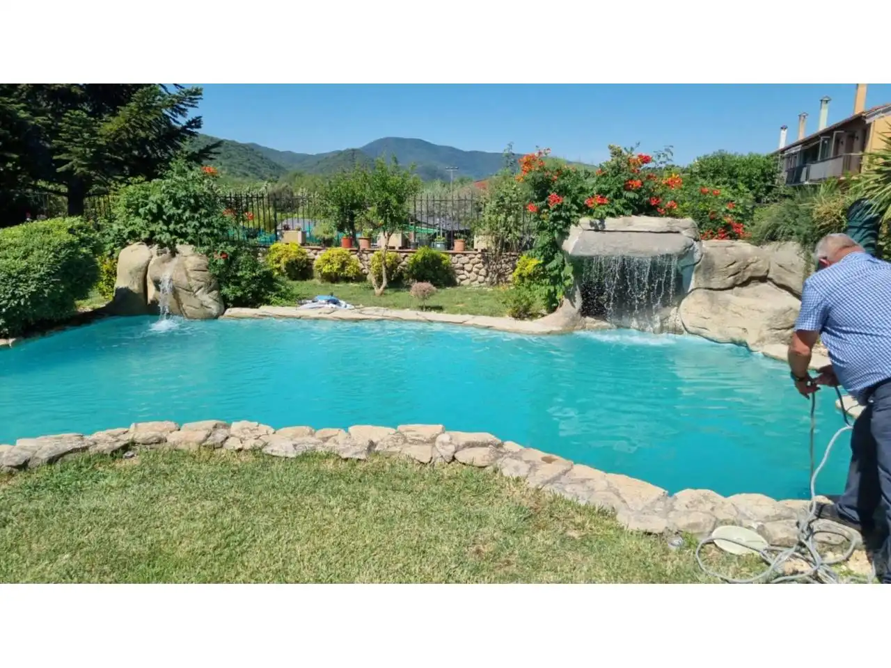Piscina de Casa adosada en venda en Argelaguer amb Jardí privat i Piscina