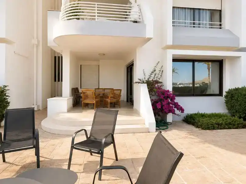 Terrace of Flat for rent in Pollença  with Air Conditioner, Private garden and Furnished