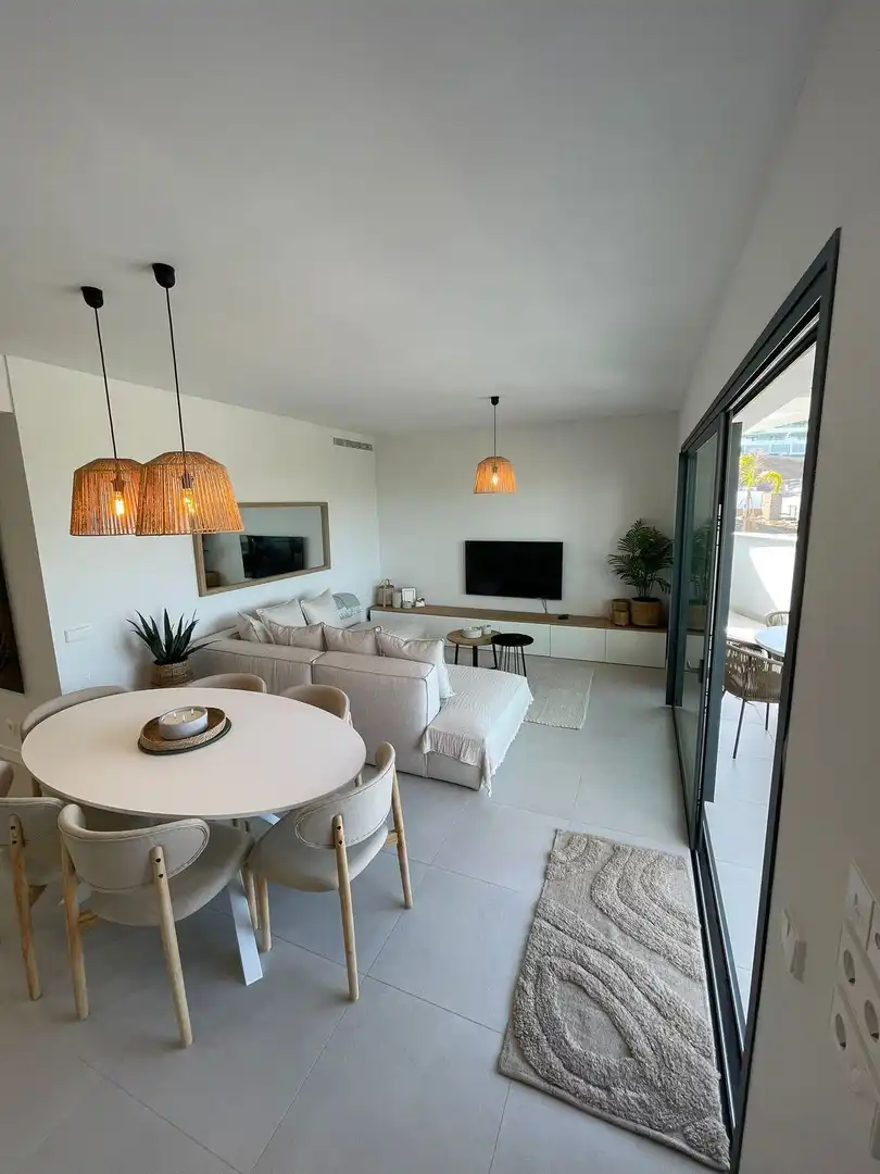 Sala de estar de Apartamento en venta en Mijas con Aire acondicionado, Calefacción y Terraza