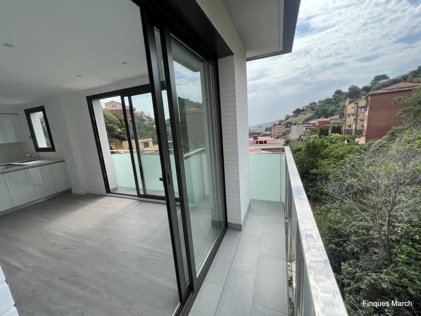 Terraza de Piso de alquiler en Barcelona con Aire acondicionado, Calefacción y Parquet