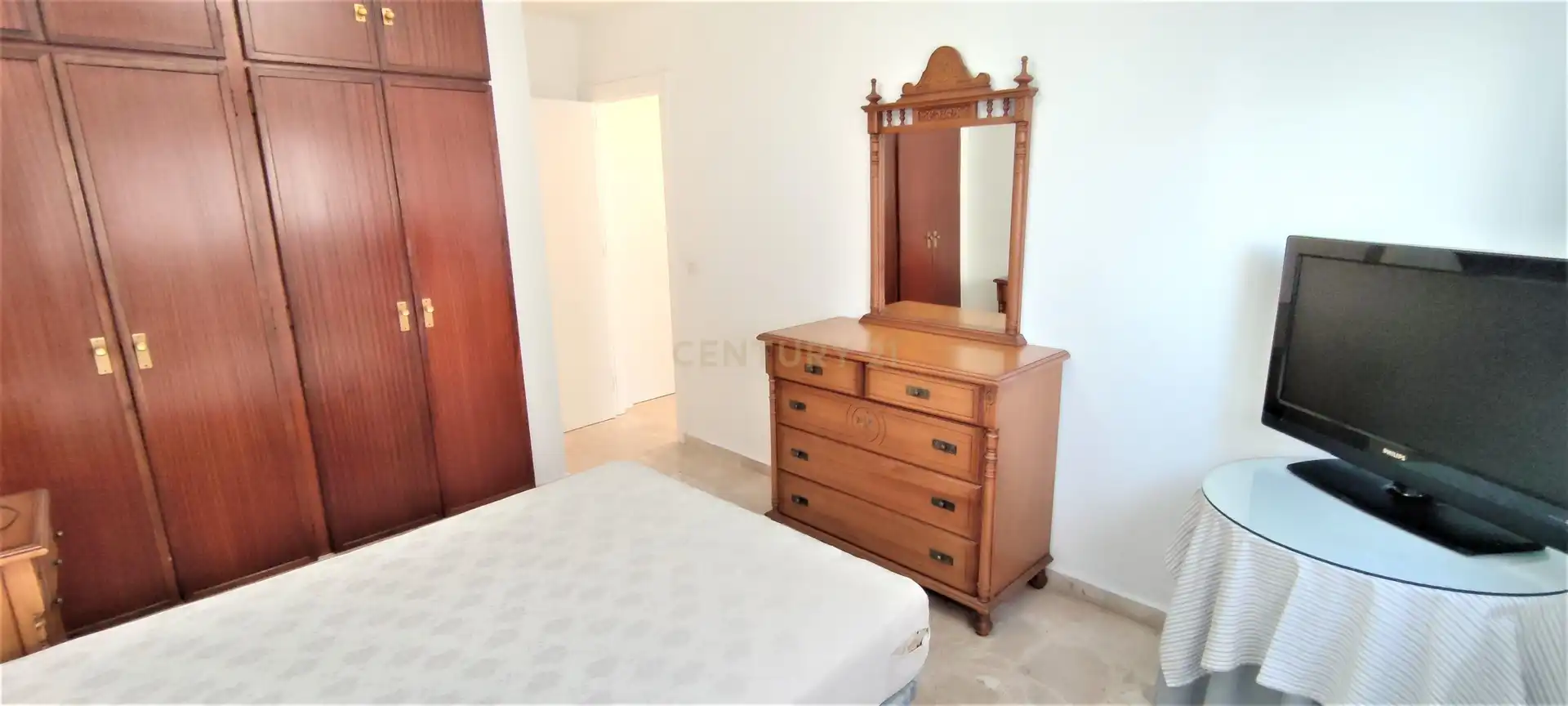 Schlafzimmer von Wohnung zur Miete in Málaga mit Klimaanlage