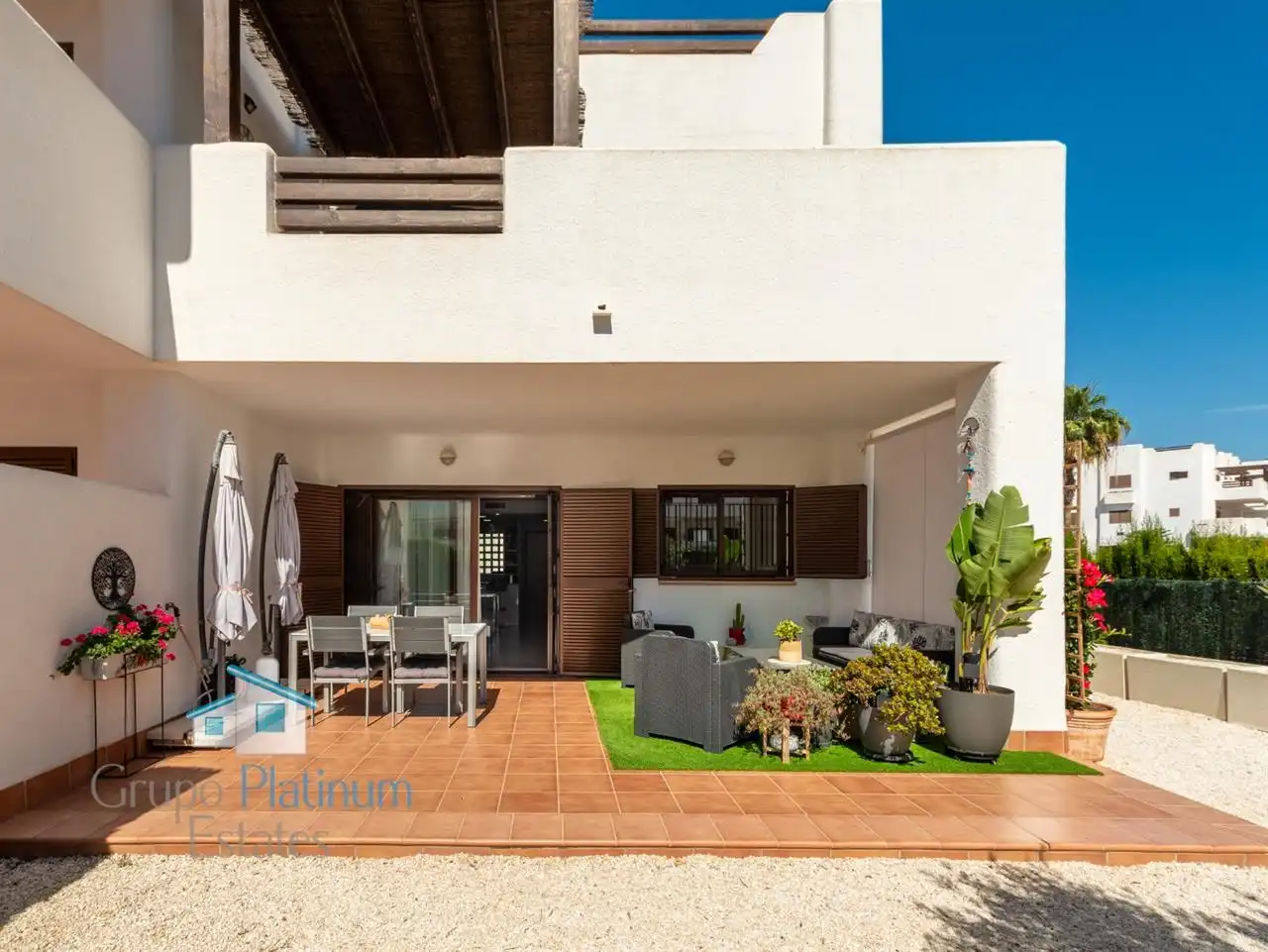 Terraza de Apartamento en venta en Pulpí con Aire acondicionado, Piscina y Amueblado