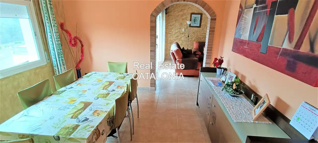 Menjador de Casa o xalet en venda en Lloret de Mar amb Calefacció, Jardí privat i Terrassa