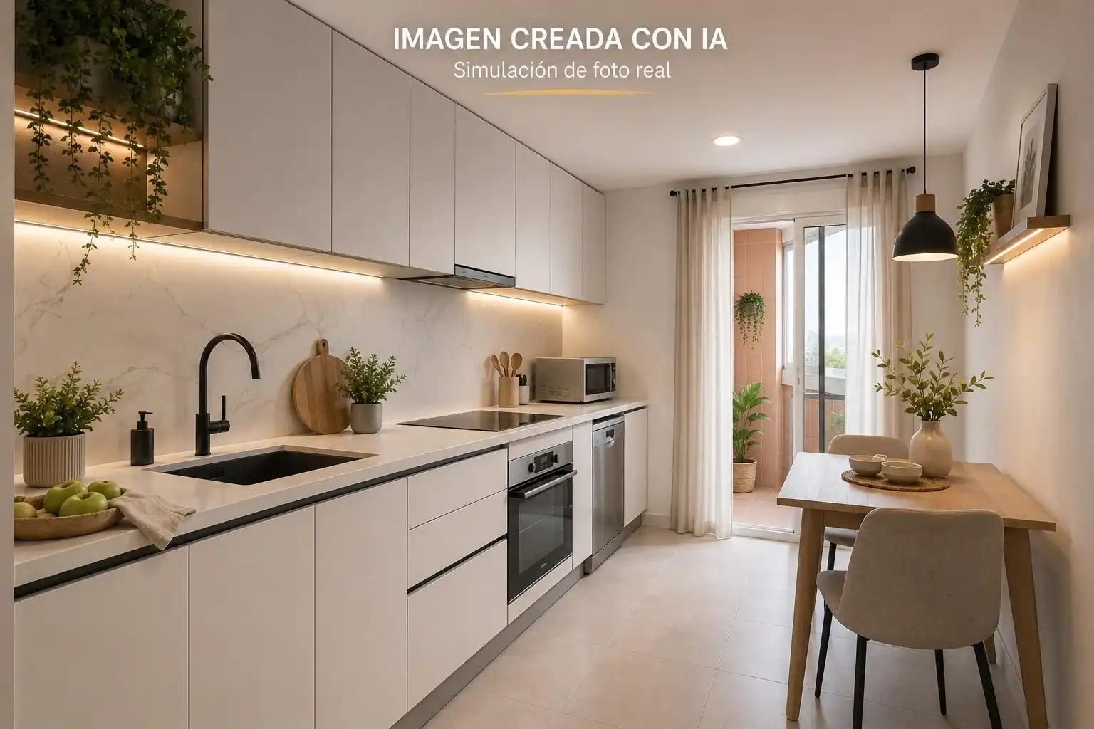 Cocina de Piso en venta en Murcia con Aire acondicionado, Terraza y Trastero