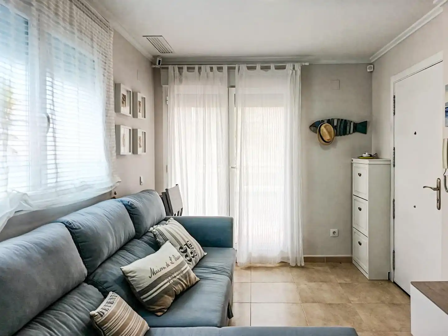 Sala de estar de Apartamento en venta en Bellreguard con Aire acondicionado, Calefacción y Terraza