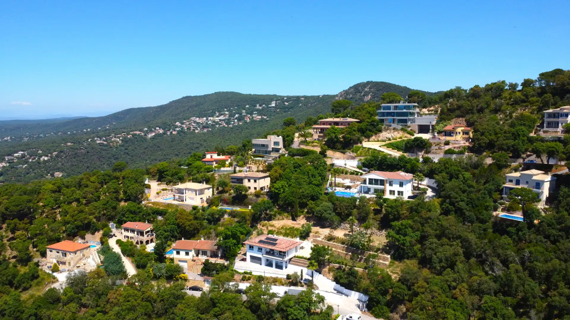 Vista exterior de Casa o xalet en venda en Santa Cristina d'Aro amb Aire condicionat, Jardí privat i Parquet