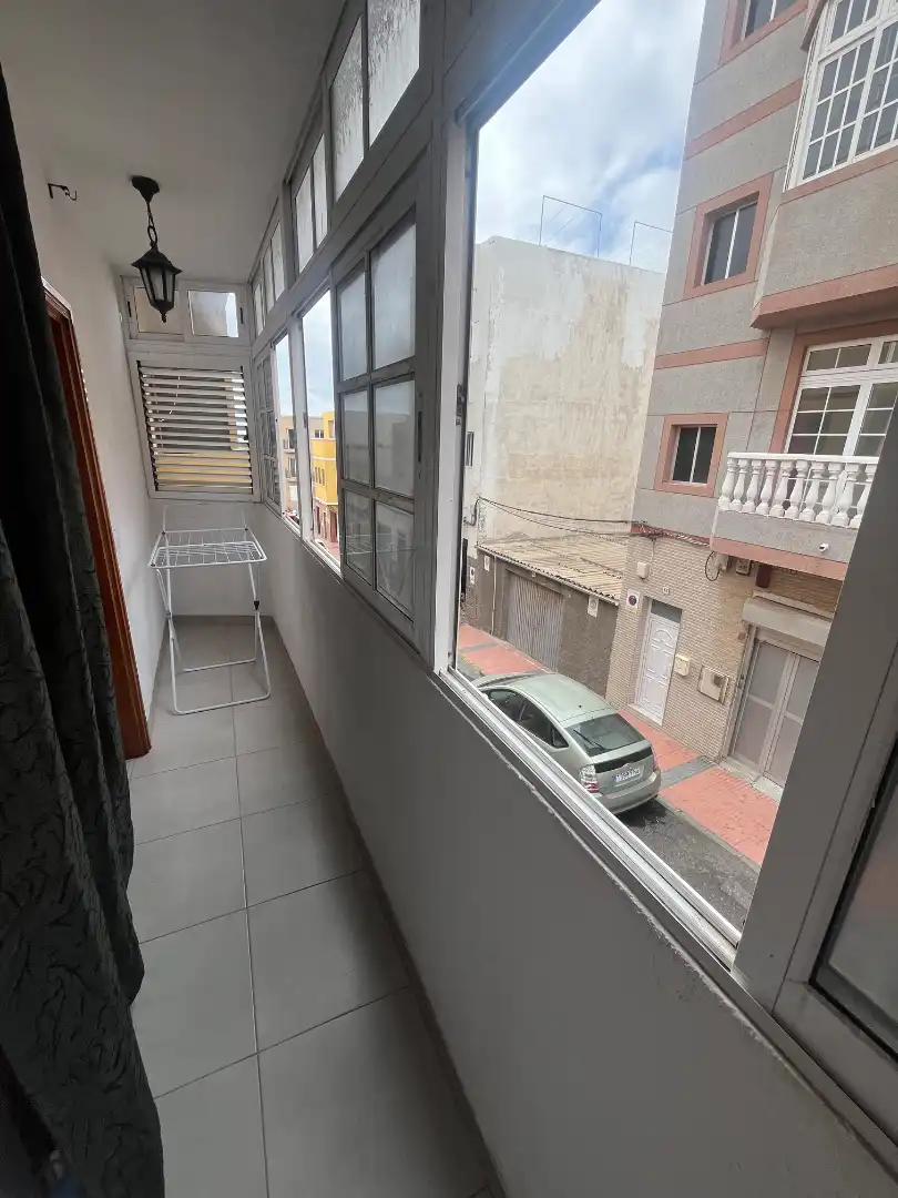 Terraza de Piso de alquiler en Telde con Amueblado, Horno y Lavadora