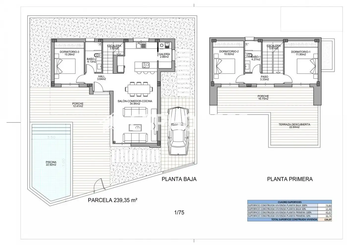 Chalet con terraza en venta en Benijófar, imagen 2