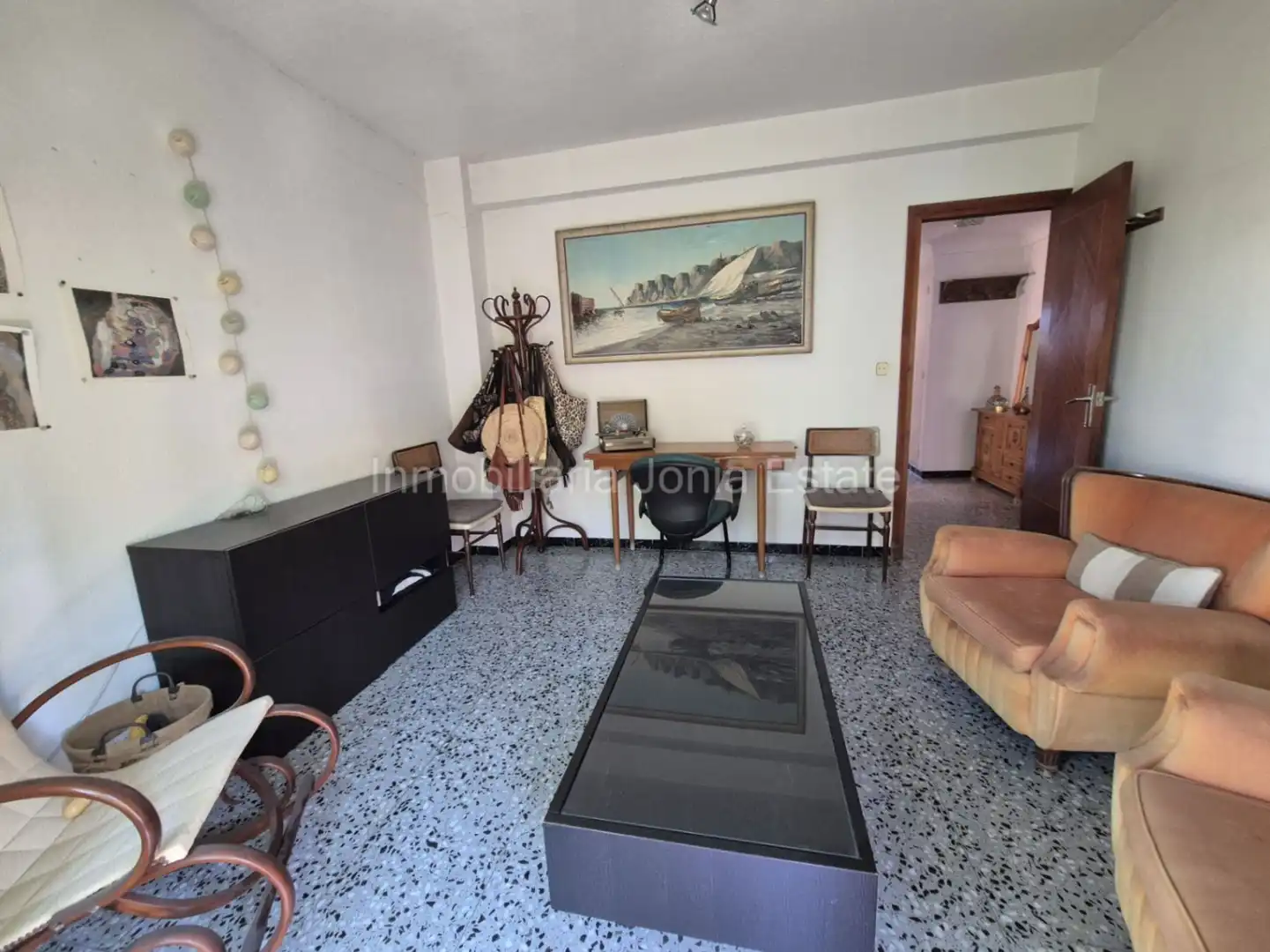 Sala d'estar de Apartament en venda en Villajoyosa / La Vila Joiosa amb Aire condicionat, Jardí privat i Terrassa