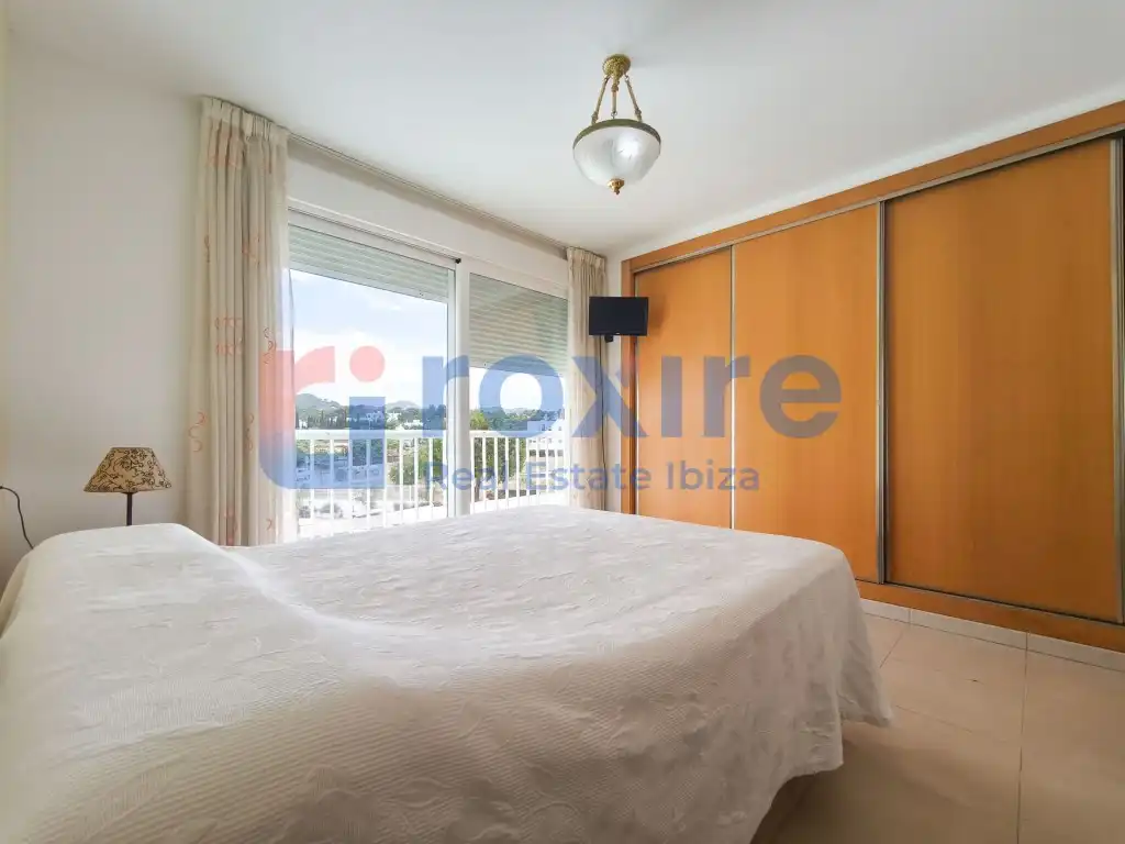 Schlafzimmer von Maisonette zur Miete in Sant Josep de sa Talaia mit Klimaanlage, Terrasse und Möbliert