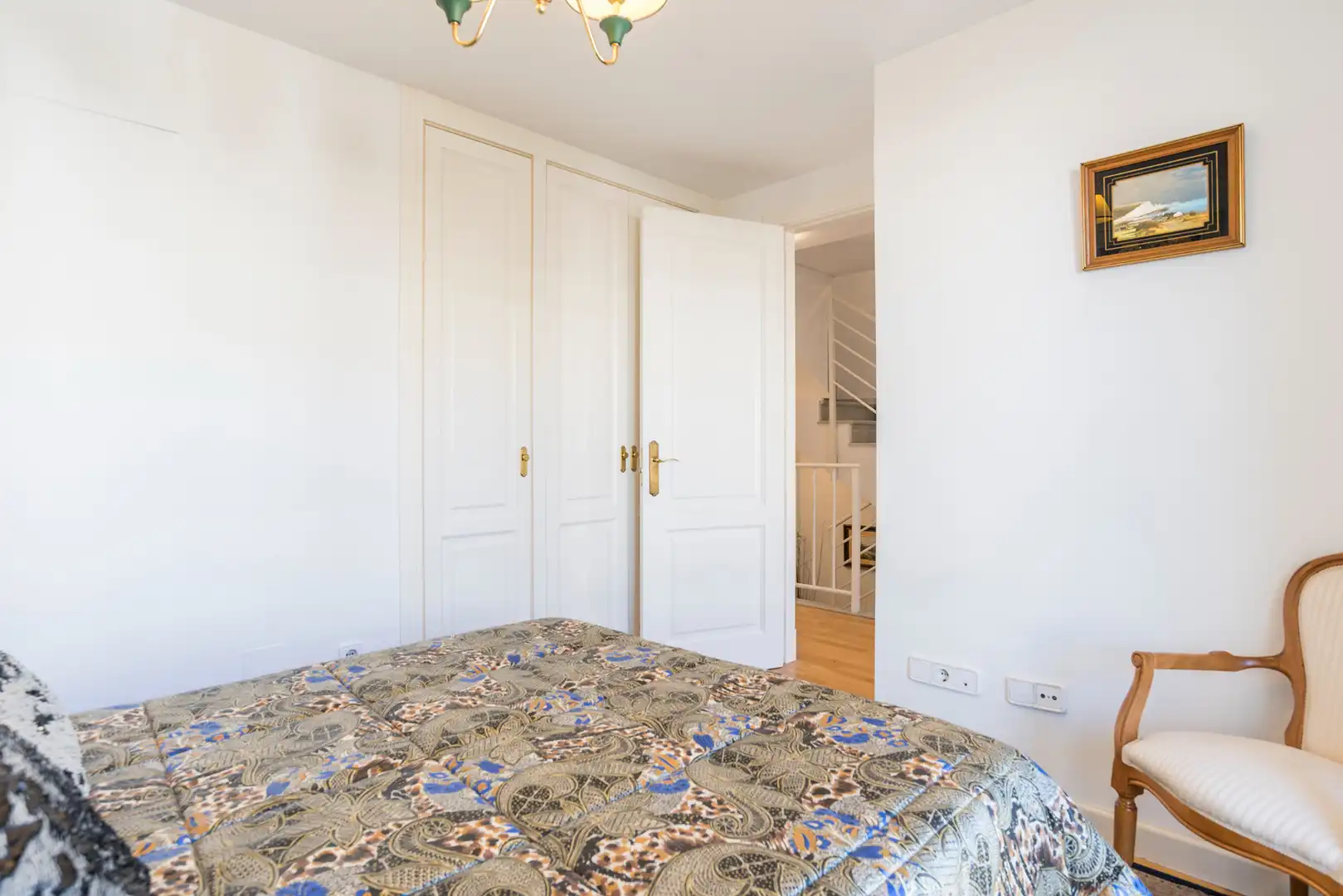 Dormitori de Casa adosada en venda en San Agustín del Guadalix amb Aire condicionat, Calefacció i Jardí privat