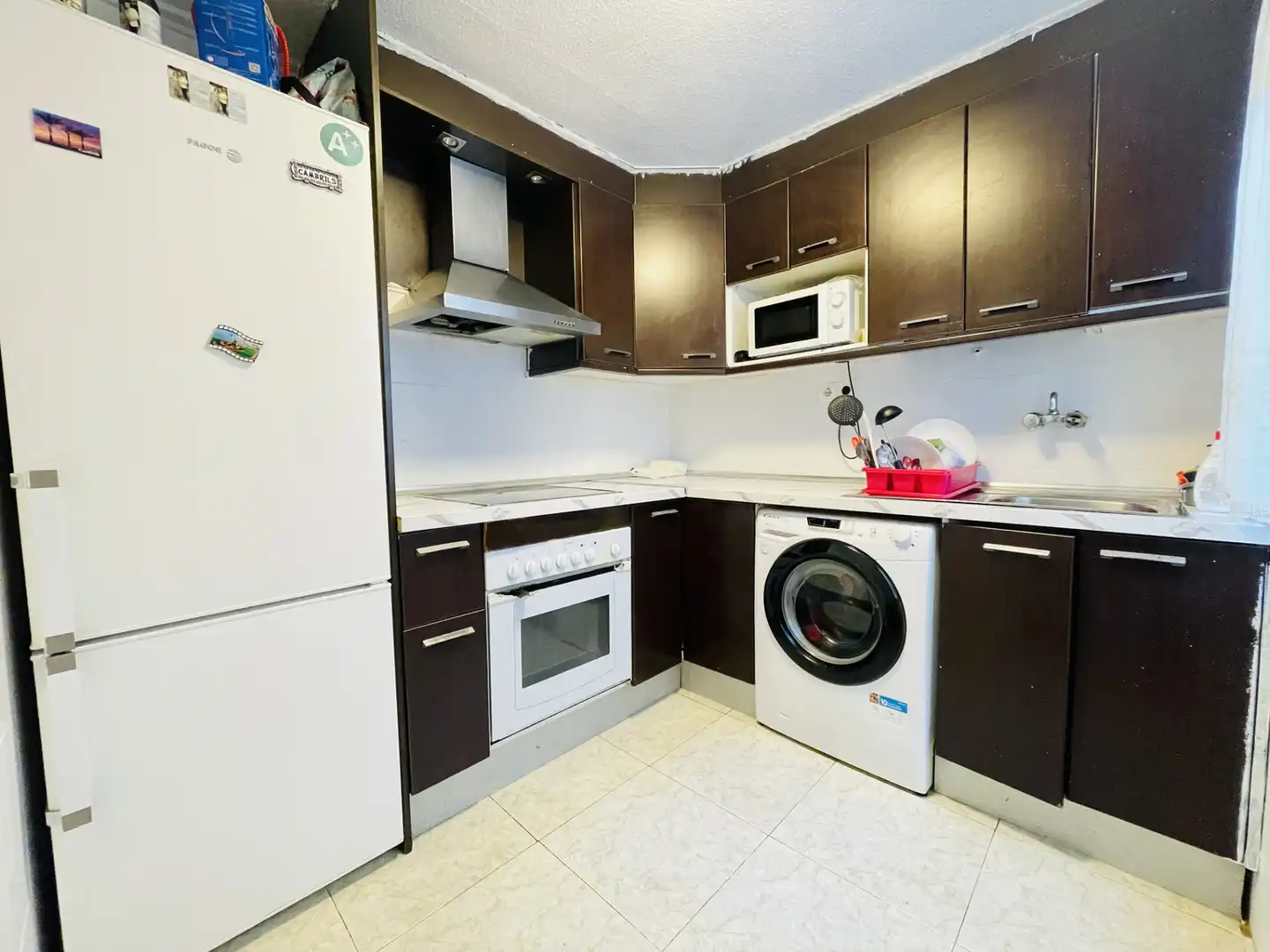 Kitchen of Flat for sale in Alagón  with Terrace, Storage room and Furnished