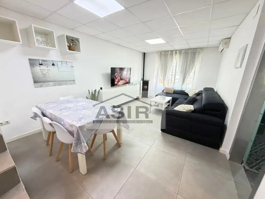 Sala de estar de Casa o chalet en venta en Polinyà de Xúquer con Aire acondicionado y Terraza