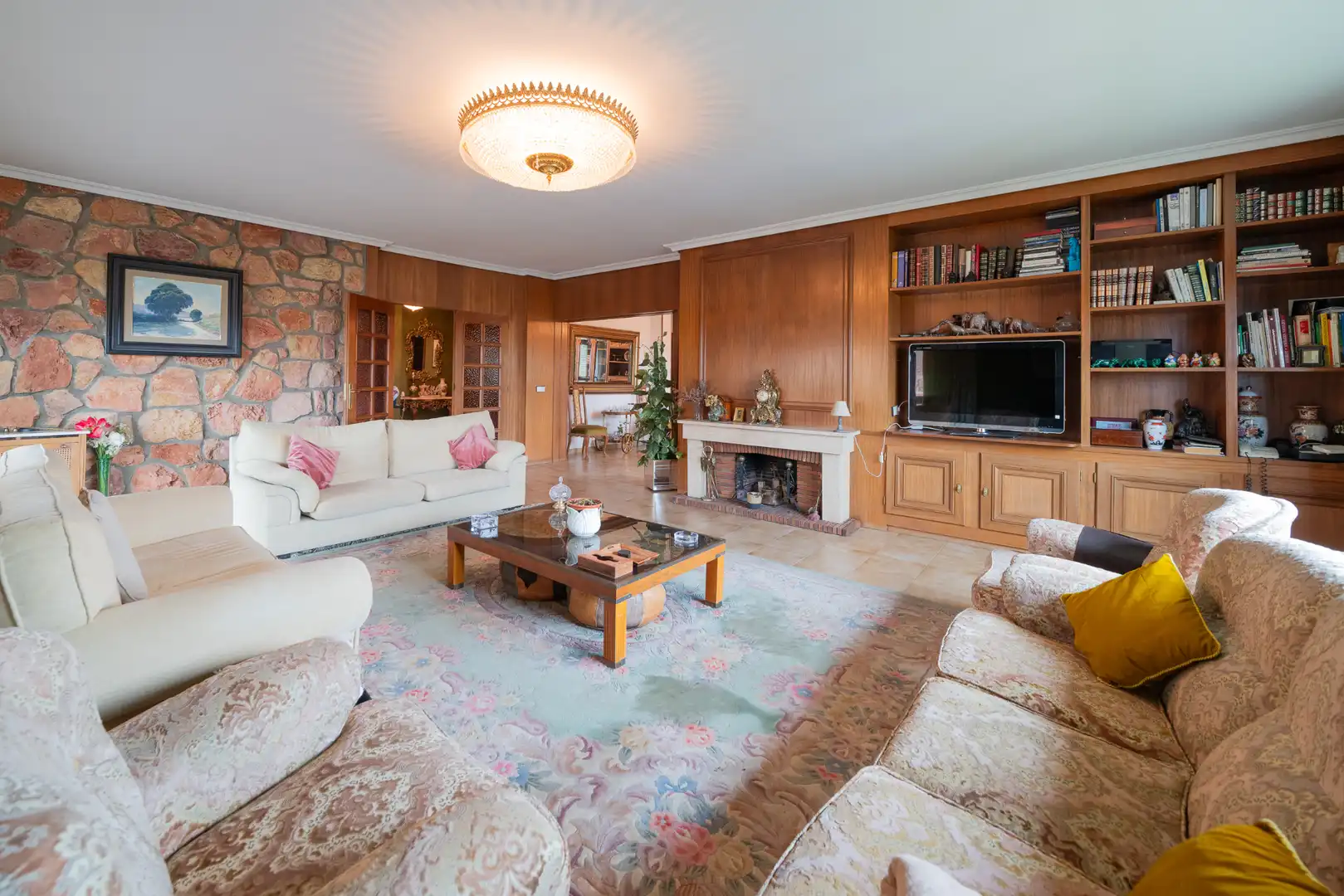 Sala de estar de Casa o chalet en venta en El Molar (Madrid) con Calefacción, Jardín privado y Terraza
